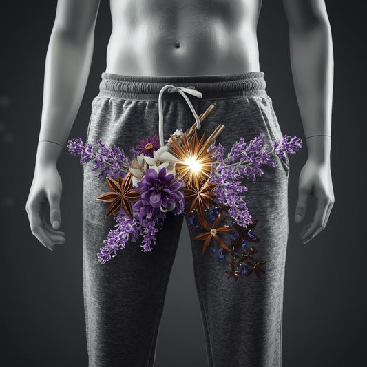 Gray Sweatpants Inspired By Jean Paul Gaultier Le Male In Blue Luxury Body Silk
