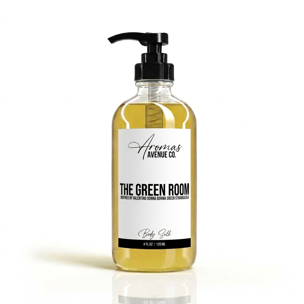 The Green Room Inspired By Valentino Donna Born in Roma Green Stravaganza Luxury Body Silk