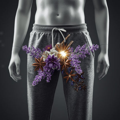 Gray Sweatpants Inspired By Jean Paul Gaultier Le Male In Blue Luxury Body Silk